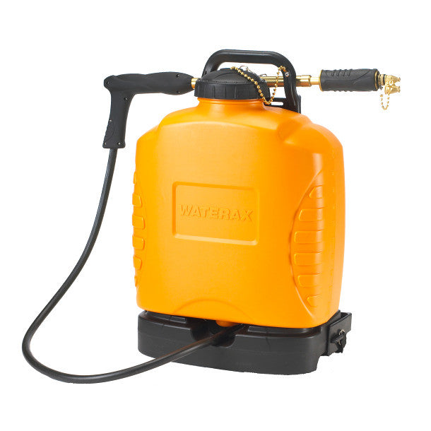 Waterax poly backpack sprayer for fire suppression on railway jobsites