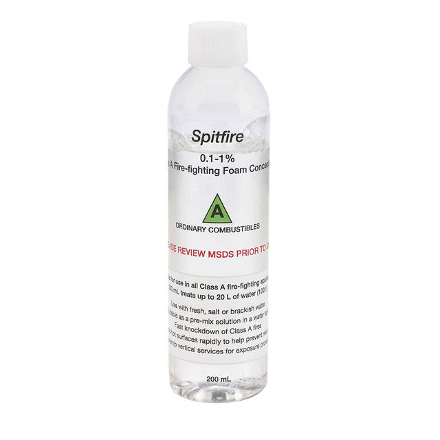 Spitfire fire foam 200ml for rapid fire suppression on railway jobsites