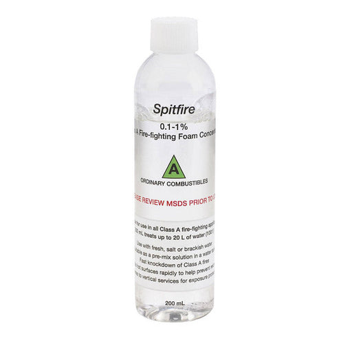 Espuma contra incendios Spitfire de 200 ml para la extinción rápida de incendios en obras ferroviarias