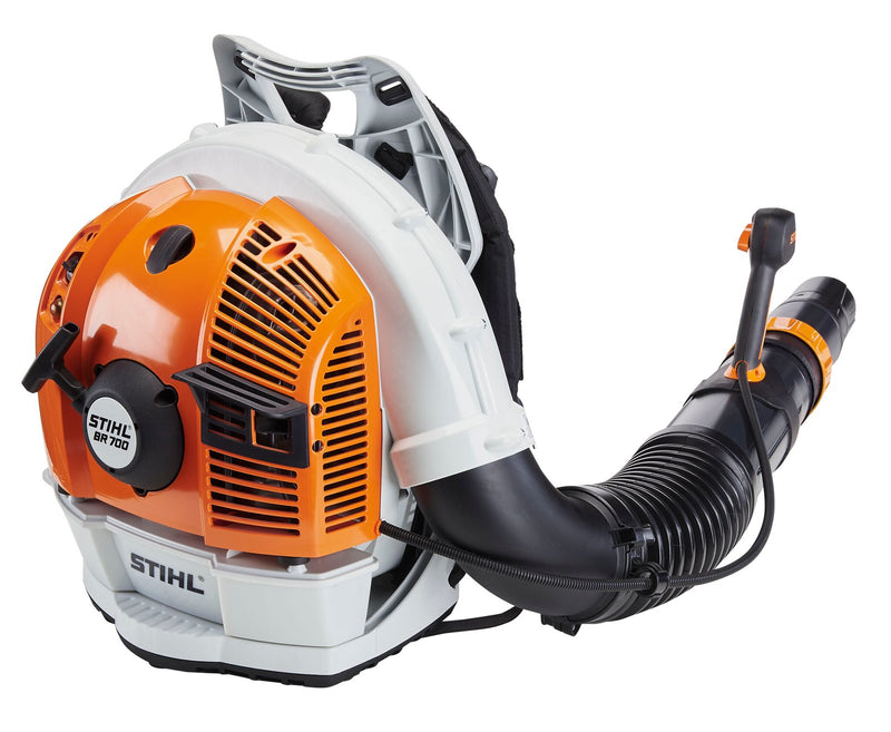 STIHL BR700 professional backpack blower with high-performance 4-MIX engine. 