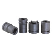 1" drive screw spike and crossing lag sockets for railway track fastening