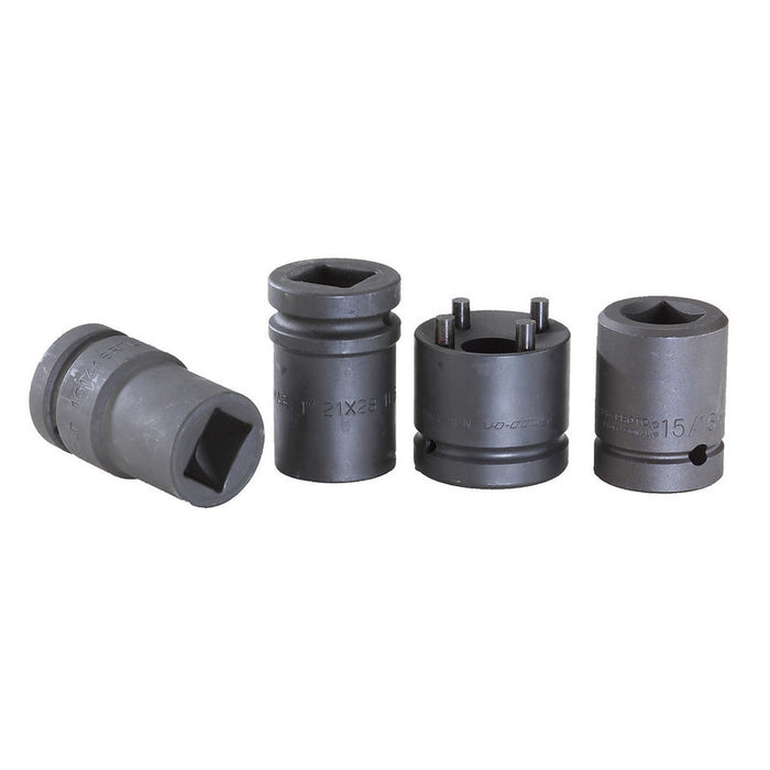 1" drive screw spike and crossing lag sockets for railway track fastening