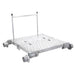 Carro de herramientas y material de aluminio para equipos de mantenimiento de vías férreas, con frenos de estacionamiento y ejes aislados