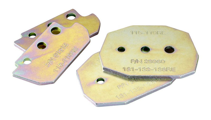 Stanley RD12 rail drill templates for various rail profiles. 