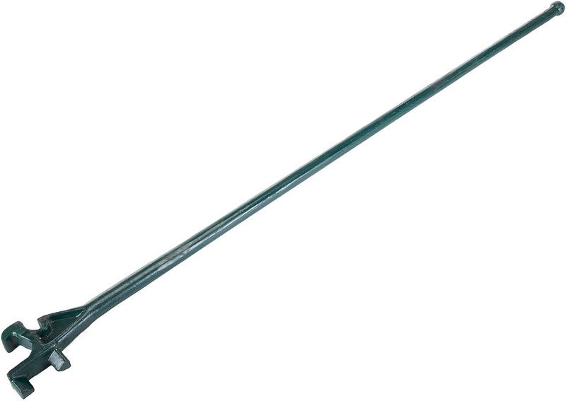 Heavy-duty rail fork and turner for handling and positioning 85 to 141 pound rail on track crews