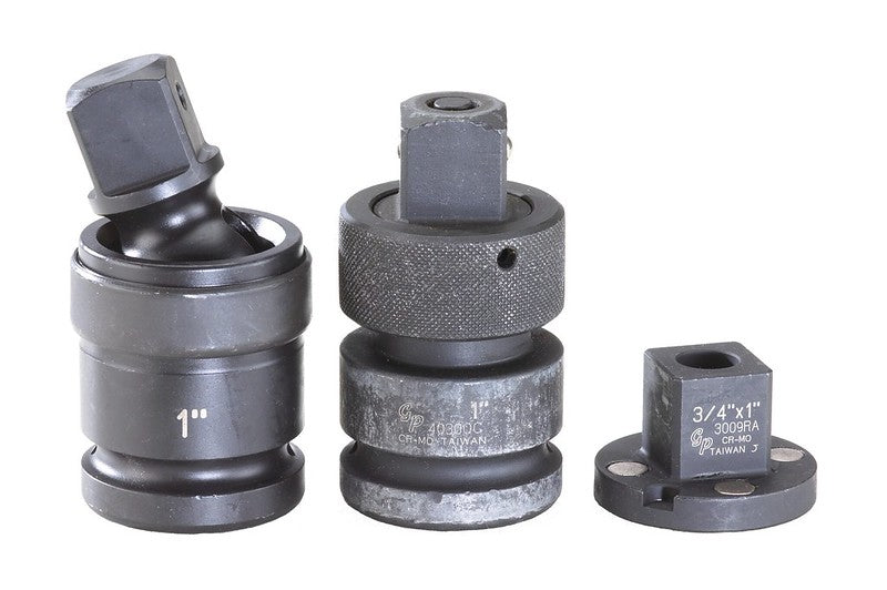 Grey Pneumatic 1" drive impact adaptors for MOW railway maintenance crews