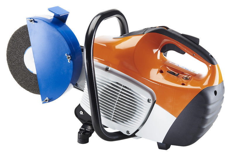 Backtrack gas-powered web grinder powered by STIHL TS410 saw — Class 1 railway approved for rail web grinding