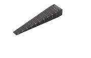Backtrack taper gauge with anodized surface for precise railway track measurement