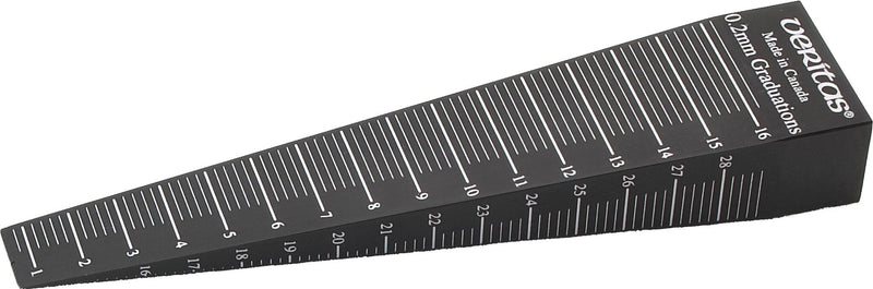 Backtrack taper gauge with anodized surface for precise railway track measurement