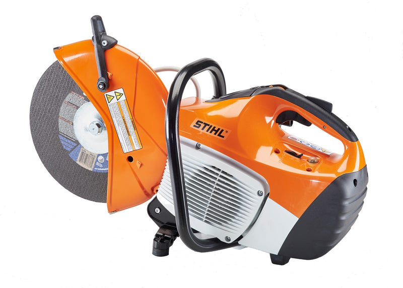 STIHL TS410 gas-powered cut-off machine for construction and Railroad cutting procedures. 