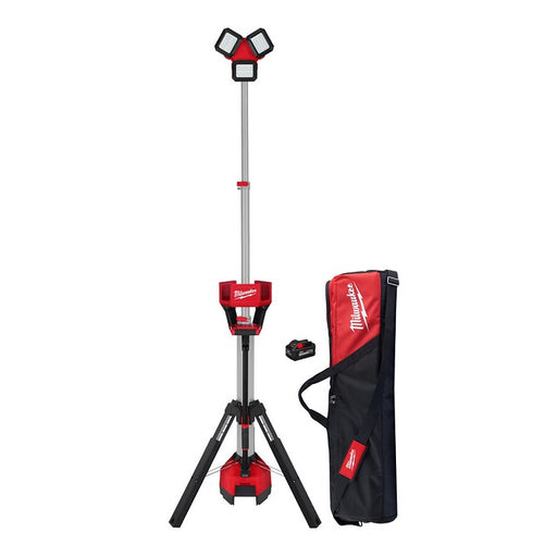 Lámpara de torre y cargador Milwaukee M18 ROCKET