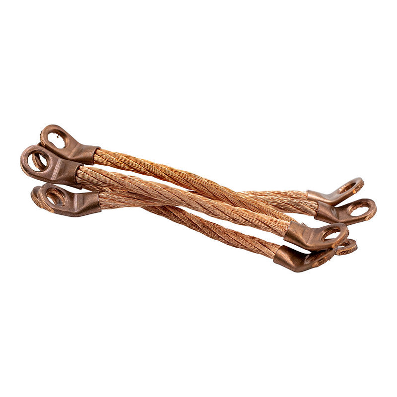 Copper bond wires for railway signal and track electrical bonding connections