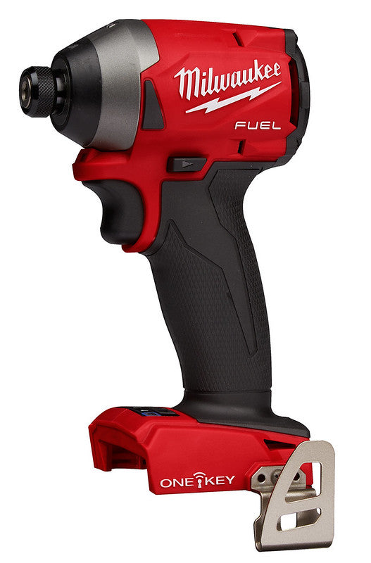 Milwaukee M18 FUEL 1/4-inch hex impact driver with ONE-KEY for railway track maintenance crews