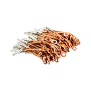 Copper bond wires for railway signal and track electrical bonding connections