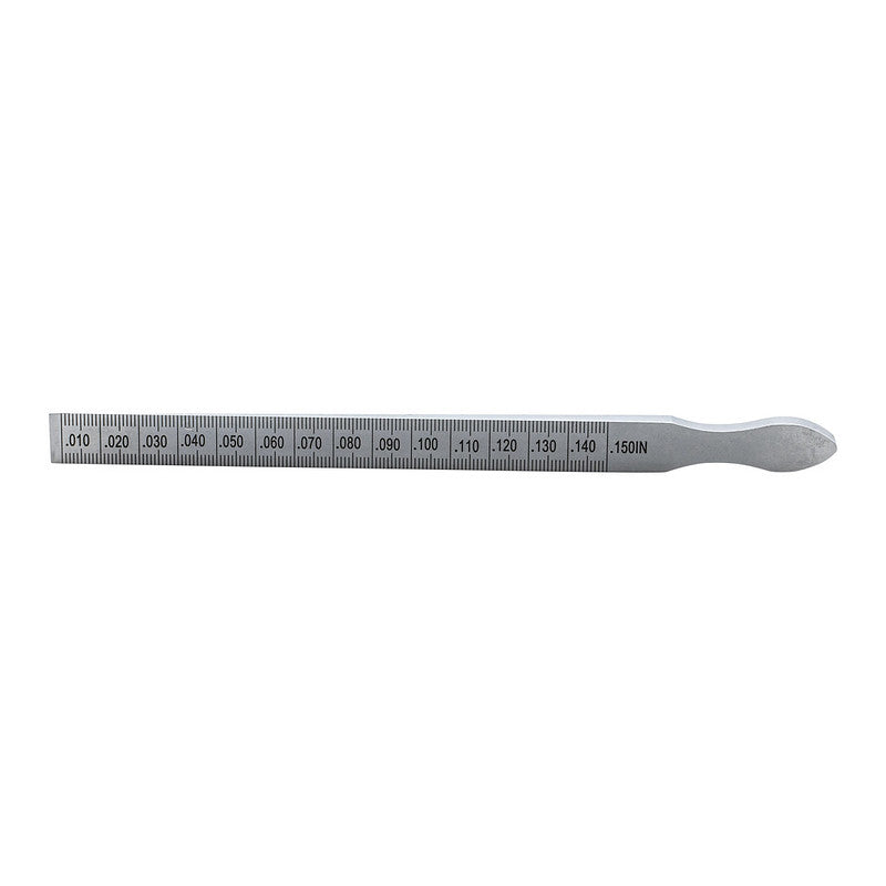 Backtrack taper gauge with anodized surface for precise railway track measurement