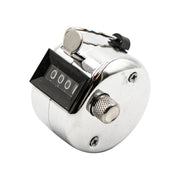 Manual tally counter with 4-digit readout and chrome steel case for railway MOW crew use