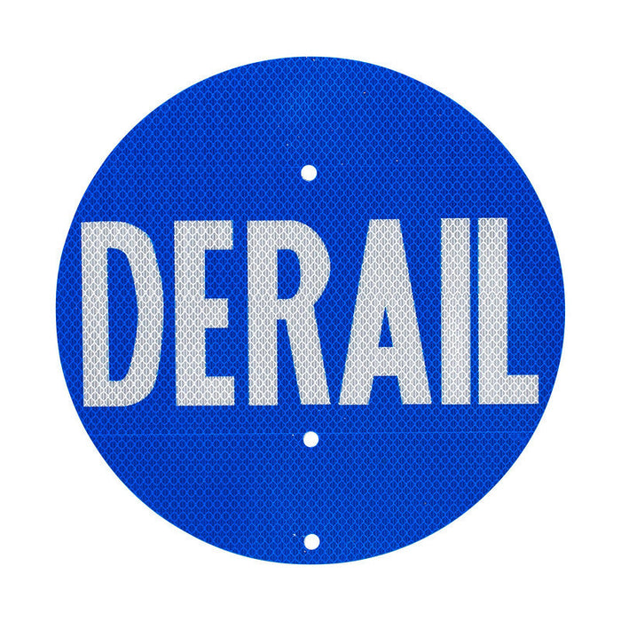 Banderas de descarrilamiento para su uso con descarriladores portátiles en operaciones de seguridad ferroviaria