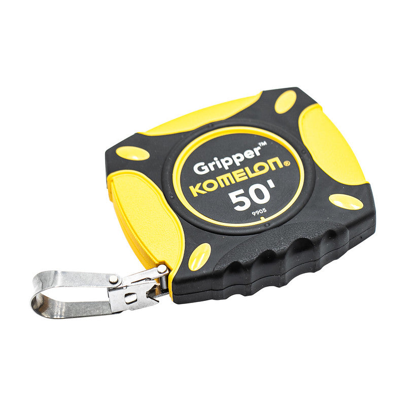 50-foot steel blade tape measure with nylon-coated blade for railway track measurement