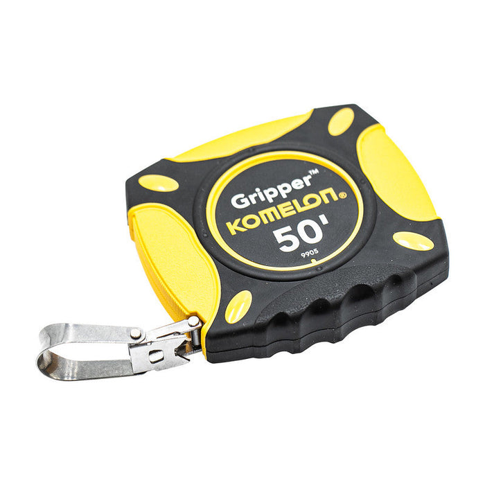 50-foot steel blade tape measure with nylon-coated blade for railway track measurement