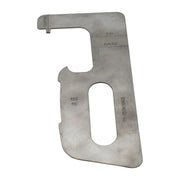 Laser cut stainless steel taper gauge with etched graduations for railway headloss measuring