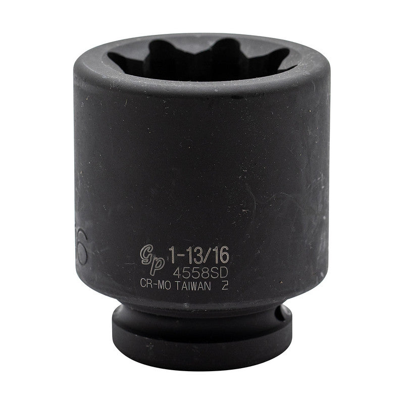 8-point 1" drive deep impact socket for railway track maintenance