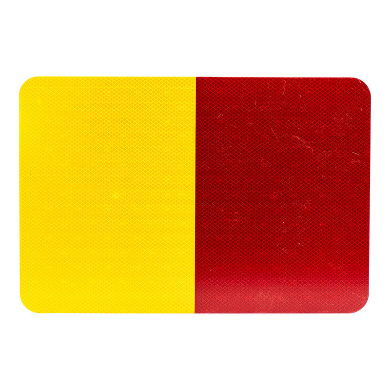 18 x 12 inch double-sided reflective flags for railway safety flagging operations