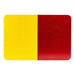 18 x 12 inch double-sided reflective flags for railway safety flagging operations