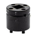 1" drive screw spike and crossing lag socket for railway track fastening