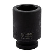6-point 1" drive deep impact socket for railway track maintenance