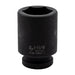 Llave de vaso de impacto de 6 puntas y 1 pulgada de profundidad para el mantenimiento de vías férreas