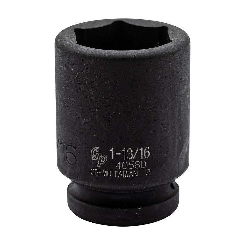 6-point 1" drive deep impact socket for railway track maintenance