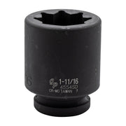 8-point 1" drive deep impact socket for railway track maintenance