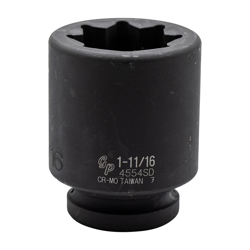 8-point 1" drive deep impact socket for railway track maintenance