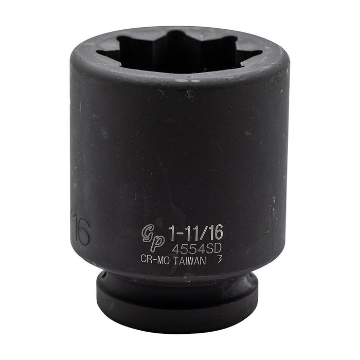 8-point 1" drive deep impact socket for railway track maintenance