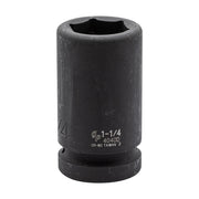 6-point 1" drive deep impact socket for railway track maintenance