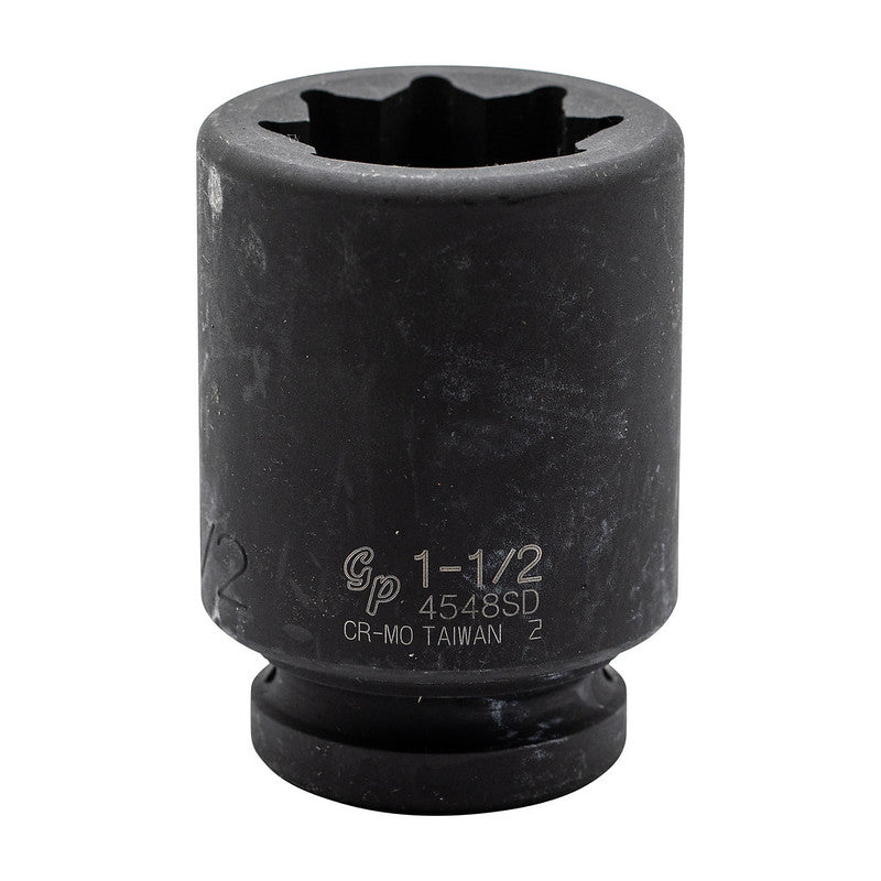 8-point 1" drive deep impact socket for railway track maintenance