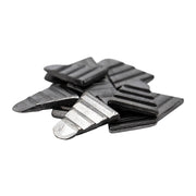 Triangle handle wedges for securing spike maul and sledge hammer heads on railway tools
