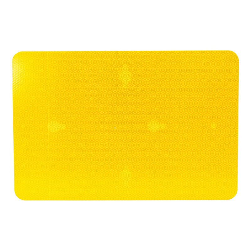 18 x 12 inch double-sided reflective flags for railway safety flagging operations