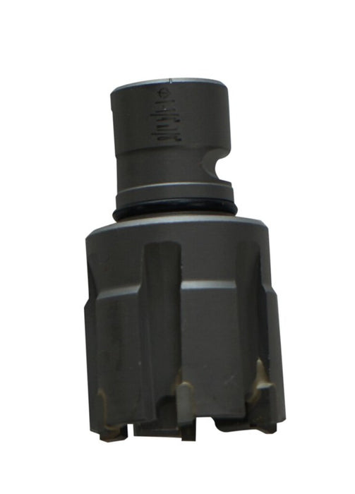 Varias brocas helicoidales de metal duro compatibles con los taladros ferroviarios ROBEL, Stanley y Trak-Star.