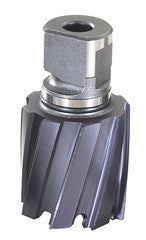 Trak-Star black twister bits in 3/4-inch through 1-11/16-inch diameters for rail drilling machines.