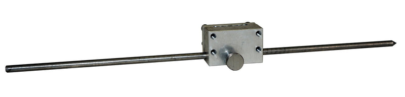 Center point kit for ROMEAS and RCA track gauges providing center point reference on railway track