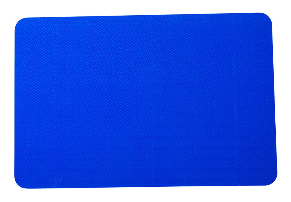 18 x 12 inch double-sided reflective flags for railway safety flagging operations