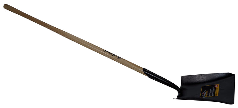 Square point long-handle track shovel with 48-inch handle for railway MOW maintenance crews