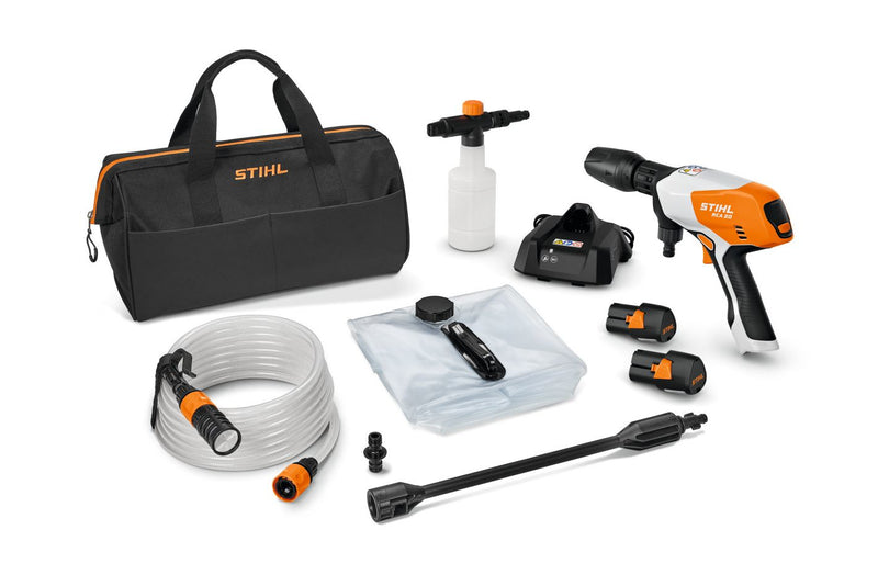 STIHL RCA 20 battery pressure washer set for cordless outdoor surface cleaning