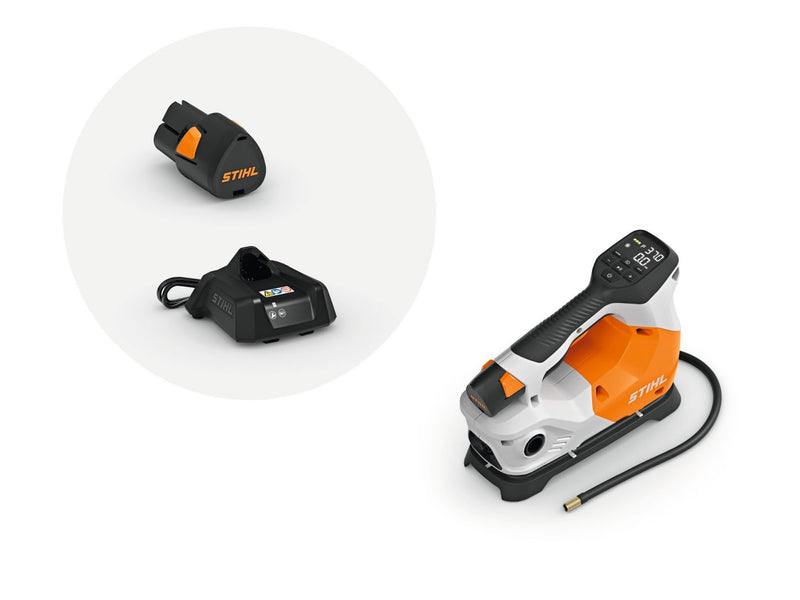STIHL KOA 20 battery compressor set for cordless tire inflation and air supply