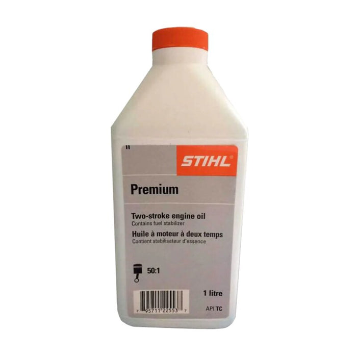 Aceite mezclado para motores de dos tiempos STIHL, botella de 1000 ml 