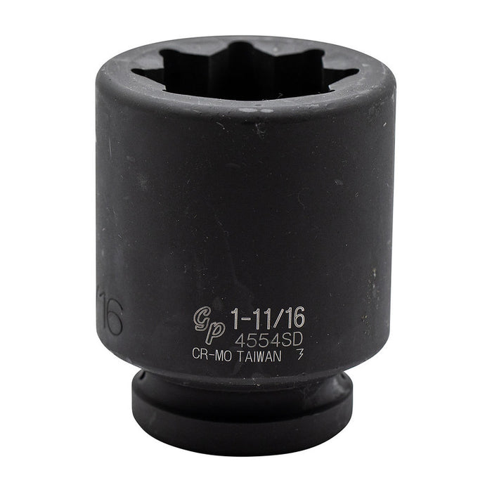 8 Point 1" Drive Deep Sockets